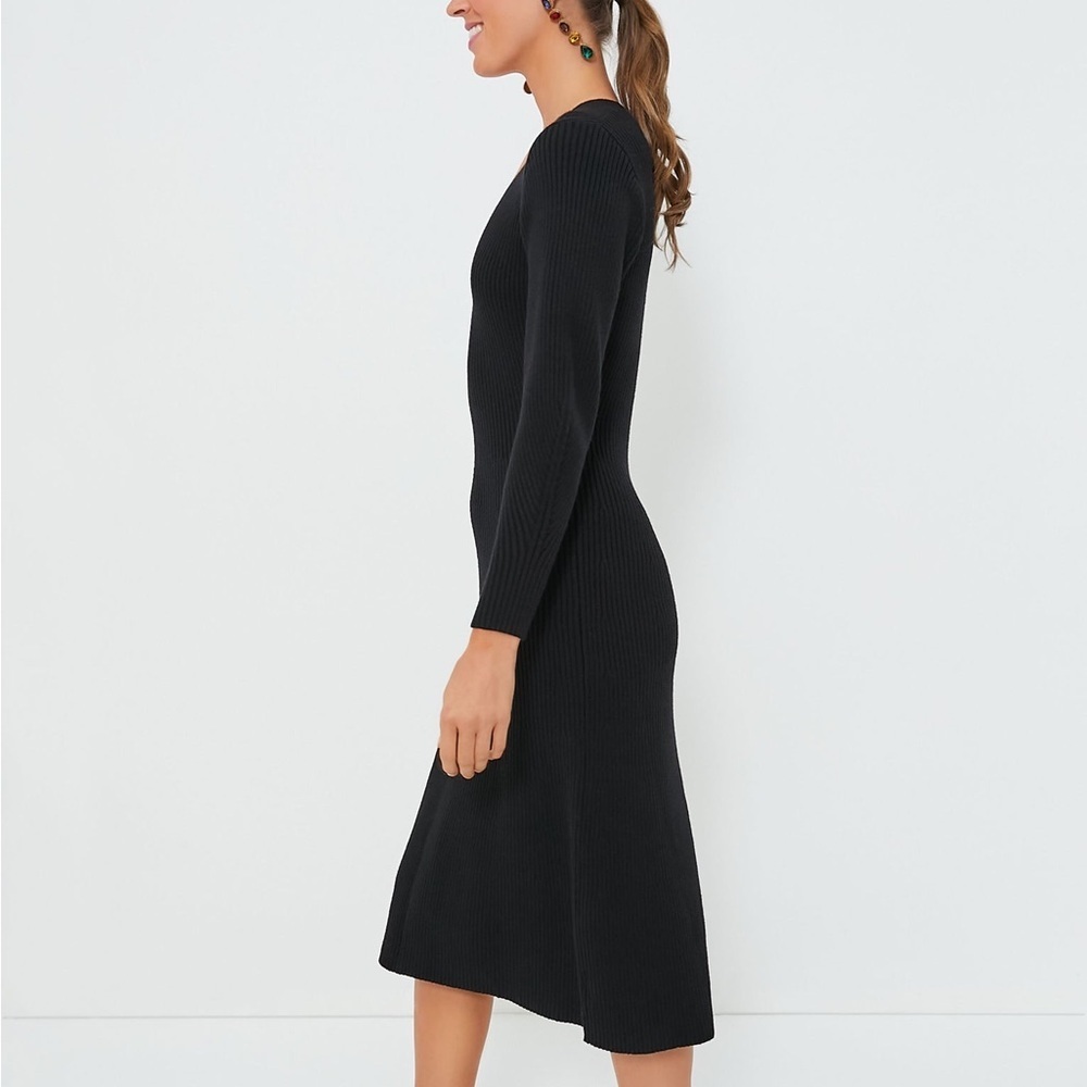 Tuckernuck Dress Hyacinth House Brigid‎ Ribbed Knit Sweater Midi Sz XS - Picture 3 of 12